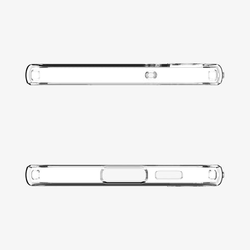 ACS05610 - Galaxy S23 Ultra Case Liquid Crystal in crystal clear showing the back